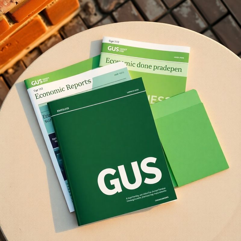 Wydruki raportów gospodarczych i notes redakcyjny
